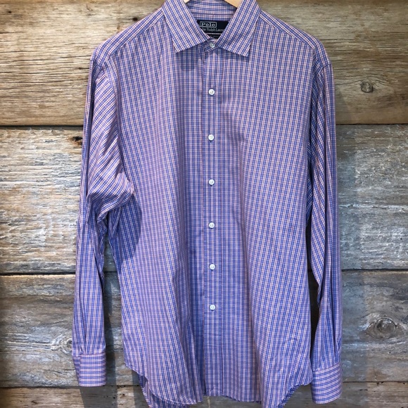 🥳HP🎉 EUC Polo by Ralph Lauren Checkered Cotton Long Sleeve Button Down Shirt - Picture 2 of 7